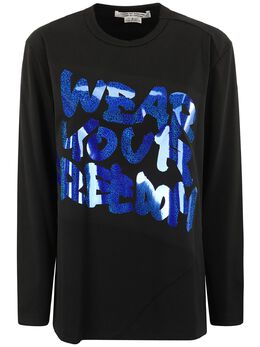 Comme Des Garçons Comme Des Garçons: Чёрная футболка 