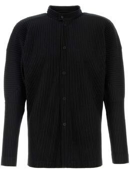 Homme Plissé Issey Miyake: Чёрная рубашка 