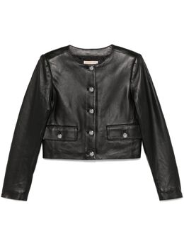 Michael Michael Kors: Кожаная куртка 