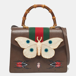 Gucci: Коричневая сумка на руку  Bamboo