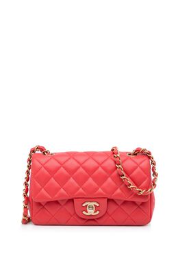 CHANEL Pre-Owned: Красная сумка через плечо 