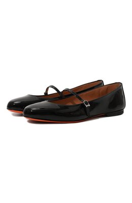 Santoni: Чёрные балетки 
