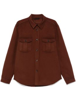 Brioni: Коричневая рубашка 