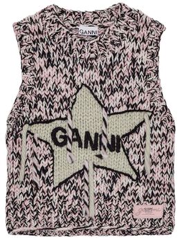 GANNI: Розовый жилет 