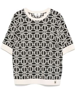 Elisabetta Franchi: Жаккардовый топ 