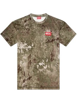 Diesel: Зелёная футболка 