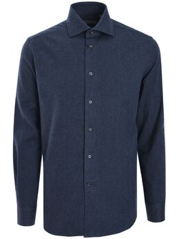 Corneliani: Синяя рубашка 