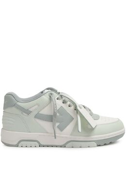 Off-White: Зелёные кроссовки  Out of Office