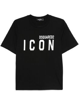 DSQUARED2: Чёрная футболка  Forever