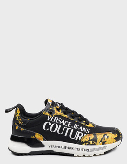 VERSACE JEANS COUTURE: Чорні кросівки 