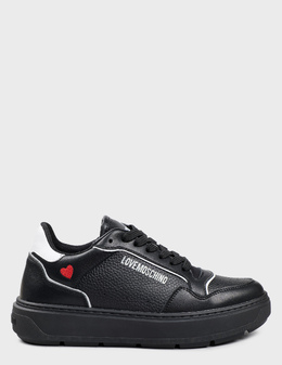 LOVE MOSCHINO: Чёрные кроссовки 