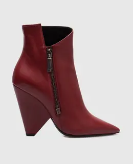 Saint Laurent: Красные ботинки 