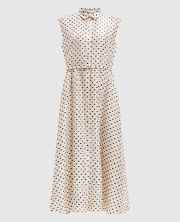 Christian Dior: Бежевое платье 