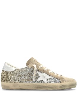 Golden Goose: Бежевые кроссовки  Super Star