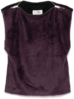 MM6 Maison Margiela: Тёмный жилет 