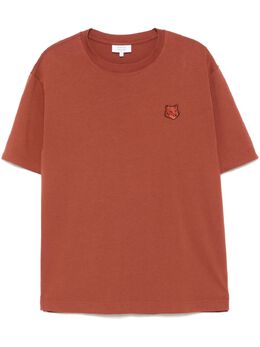 Maison Kitsuné: Коричневая футболка 