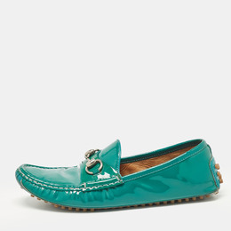 Gucci: Зелёные мокасины 