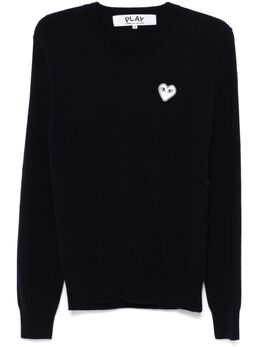 Comme Des Garçons Play: Синий свитер  Heart