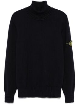 Stone Island: Голубой свитер  Compass