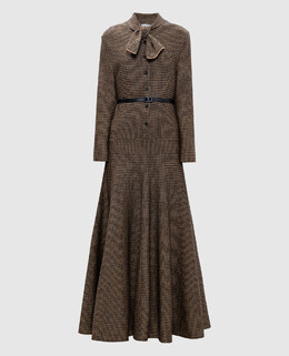Christian Dior: Бежевое платье 