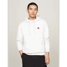 Tommy Jeans: Белая толстовка  Tommy Badge