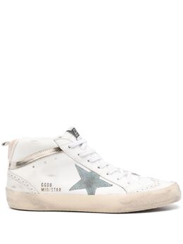 Golden Goose: Белые кроссовки  Mid Star
