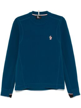 Moncler Grenoble: Голубой свитшот 