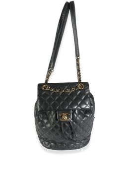 CHANEL Pre-Owned: Чёрный рюкзак 