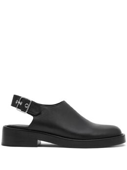Courrèges: Чёрные сабо 