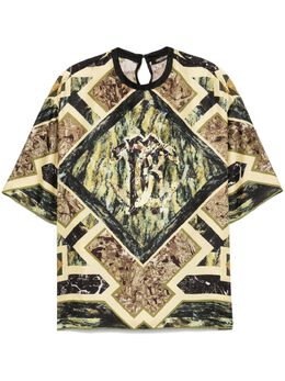 Roberto Cavalli: Зелёная футболка 
