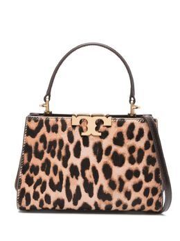 Tory Burch: Чёрная сумка-шоппер  Eleanor