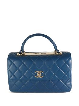 CHANEL Pre-Owned: Голубая сумка 