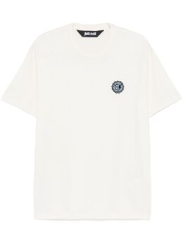 Just Cavalli: Светлая футболка 
