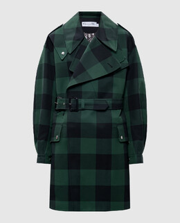 Christian Dior: Зелёный плащ 