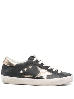 Golden Goose: Чёрные кроссовки  Super Star