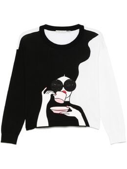 alice + olivia: Чёрный свитер  Gleeson