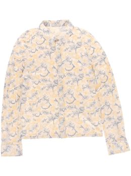 Prada Pre-Owned: Рубашка с растительным принтом 