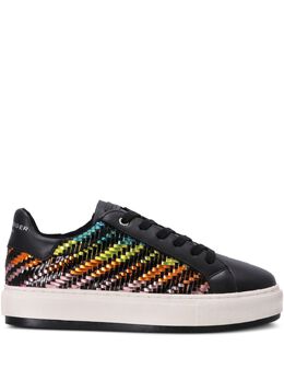 Kurt Geiger London: Чёрные кроссовки 