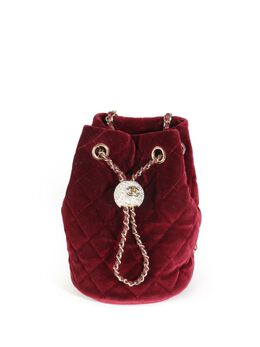 CHANEL Pre-Owned: Бордовая сумка 