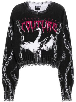 Versace Jeans Couture: Жаккардовый свитер 