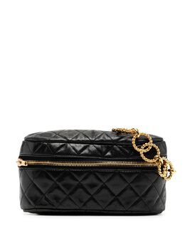 CHANEL Pre-Owned: Чёрная поясная сумка 