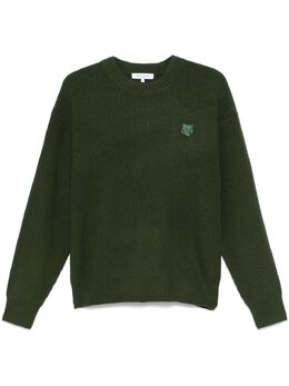 Maison Kitsuné: Зелёный свитер 