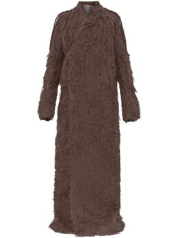 Rick Owens: Коричневое пальто 