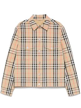 Burberry: Бежевая куртка 