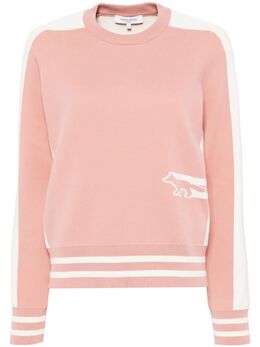 Maison Kitsuné: Розовый свитер 
