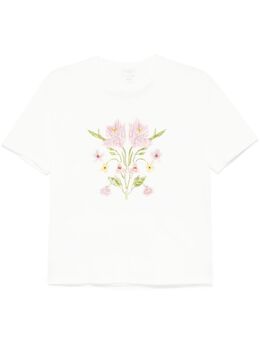 Giambattista Valli: Футболка с растительным принтом 