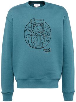 Maison Kitsuné: Голубой свитшот 