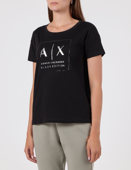 ARMANI EXCHANGE: Чёрная футболка 