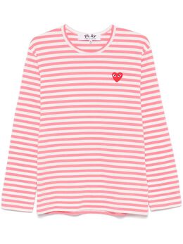 Comme Des Garçons Play: Футболка в полоску 