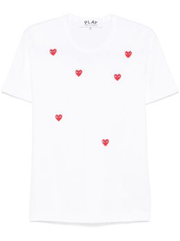 Comme Des Garçons Play: Футболка  Heart с принтом